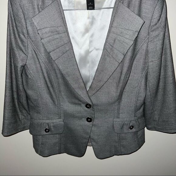 White House Black Market Lush Gray Modern Boot Cut Pants Suit - Picture 8 of 16